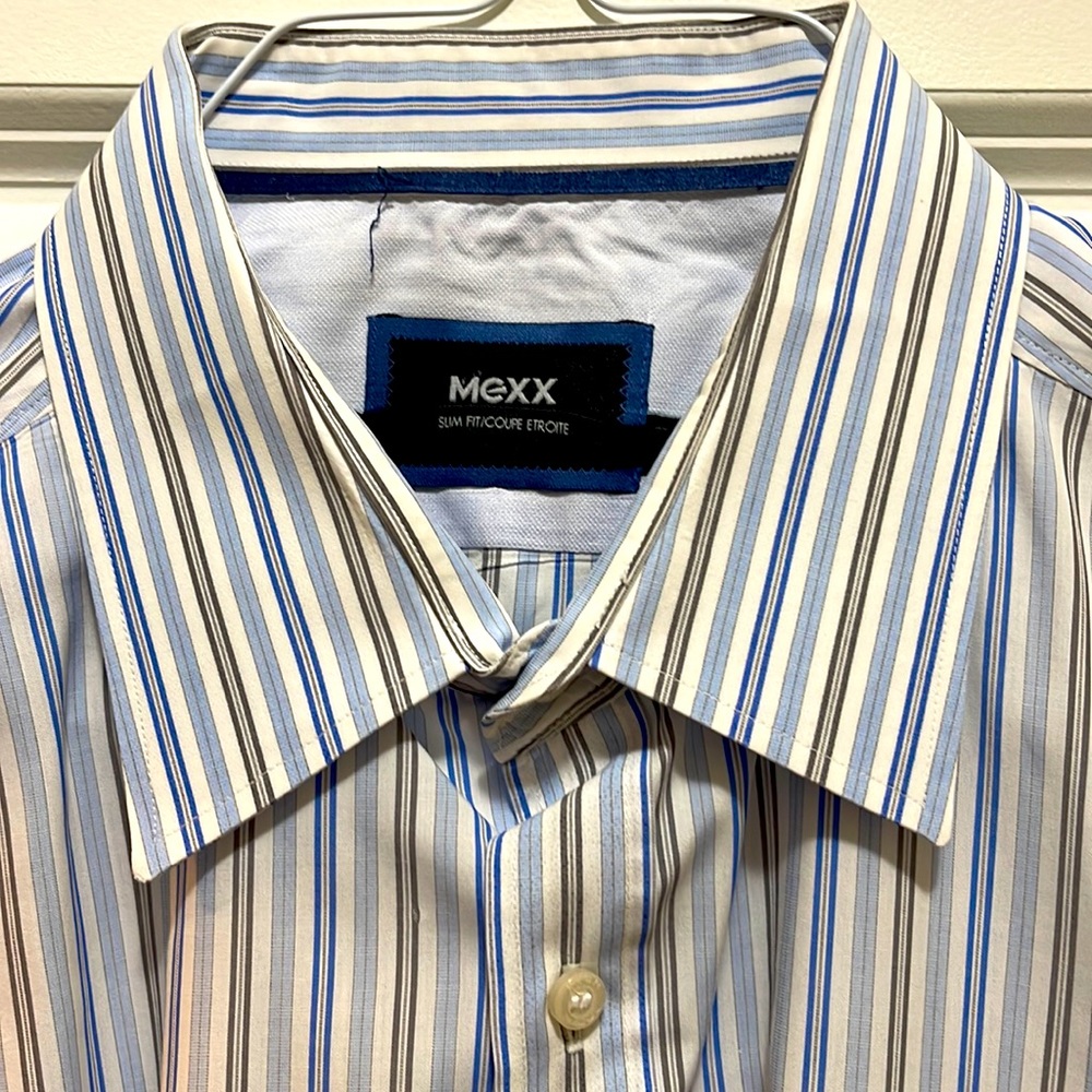 Mexx Blue mens dress shirt